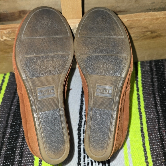 Women's Brown Suede Wedge Ankle Boots Size:6 - Picture 4 of 5